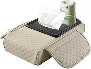 Center Console Organizer | Multifunctional Car Armrest Box Heightening Pad | Arm Rest Cushion with Cup Holder, Vehicle Center Console Cover for Tissues