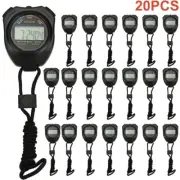Stopwatch Digital LCD Waterproof Sports Counter Chronograph Timer Odometer Watch