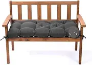 Indoor Outdoor Bench Cushion, Waterproof Swing Cushion Bench Seat Cushion,Thicken Patio Bench Rocking Seat Pad for Lounger Garden Patio Lounger Bench,Wicker Loveseat(Dark Grey)