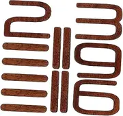 Parliky DIY Digital Clock Numbers Wooden Roman Numerals Kit Replacement Clock Numbers