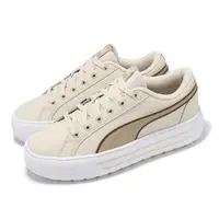 在飛比找momo購物網優惠-【PUMA】休閒鞋 Kaia 2.0 女鞋 米白 白 皮革 