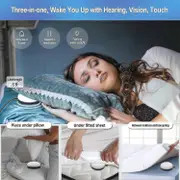 Loud Alarm Clock With Bed Shaker For Heavy Sleeper,dual Vibrating Alarm Clock With Usb Charger For H Black