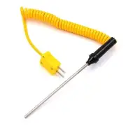 Compatible with Type K Temperature Measuring Instruments Stainless Steel Probe