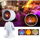 Astronaut Sunset Lamp 360 Degree Rotation Room Decor Light LED Projector Lamp