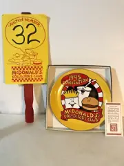 McDonalds 1995 RARE Collectors Club Convention Plate SIGNED Ltd. Ed. #72/400