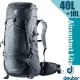 【德國 Deuter】 Aircontact Lite 40+10SL 專業輕量減震拔熱透氣背包(大容量設計+Vari Quick速調肩帶系統)/3340321 深灰/黑