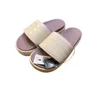 adidas Women's Adilette Platform Slide Sandals Mauve/Fig/White Size 8