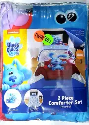Nickelodeon Blue's Clues & You 2 Piece Reversible Comforter Set Twin Full