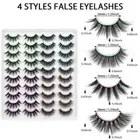 Wispy Flared Fluffy Crisscross Lash Extension 3D Faux Mink Hair False Eyelashes