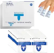 MUSILAN 200 Pack Cotton Nail Polish Remover Pads - Individually Wrapped Quick Acetone Nail Polish Remover Pads Wipes, Easy Cleaner Nail Cleaner Pads Soak Off Remover - UV Gel Clear Nails Care Tools
