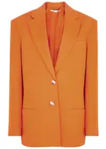 Stella Mccartney Oversized Single-breasted Blazer - Orange - 42 (UK10 / S) 42 (UK10 / S)