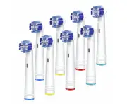 Replacement Toothbrush Heads Compatible With Oral B Braun, 8 Pack Professional Electric Toothbrush Heads Precision Brush Heads Refill For Oral-B