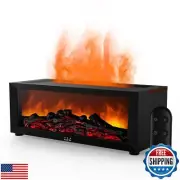 Fireplace Flame Air Diffuser Humidifier,7 Colors Aromatherapy Essential Oil D