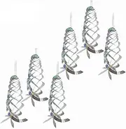 [TEAFIRST] 6pcs Rotating Reflective Rod Bird Repeller Bird Spiral Reflectors Scare Tool