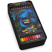 Uni POSCA Pencil - Oil Colouring KPE-200 - 1 of Each Colour - 36 Set