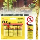 4-20 Rolls Sticky Fly Trap Paper Insect Bug Catcher Strip Flies Sticker AU