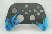 Blue Flame Soft Touch Front Shell Xbox One Series Controller Model 1914