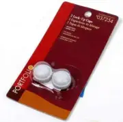 PORTFOLIO # 0372554 - 2pk White Lock-Up Caps NEW