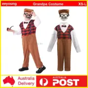 Boys Child Grandpa Little Old Man Geezer Kids Costume 100 Days Book Week Outfits
