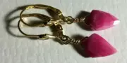 Faceted Pink Australian Moonstone Gold Filled Leverback Earrings Sundance Arti