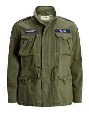Polo Ralph Lauren Denim & Supply Military M-65 Combat Field Patch Jacket New