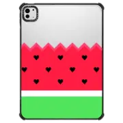 iPad Pro 11-inch (M4) iPad Impact Case I Love Watermelon Transparent