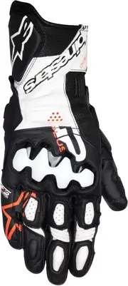 Alpinestars Gp Plus R V3, gloves , color: Black/White/Neon-Red , size: XXL