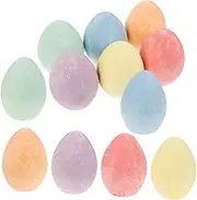 HOMSFOU 12pcs Jumbo Colored Egg Chalk for Washable Sidewalk Chalk for Outdoor Drawing Classroom Activities and Creative Play