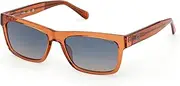 [GUESS] GU00221 Sunglasses 42X shiny dark orange 57/17/145 Men, 16 x Sparkly Dark Orange, 57/17/145