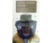 Mosquito Hat Net Head Protector Bee Bug Mesh Insect Mozzie Fishing Fly - Black