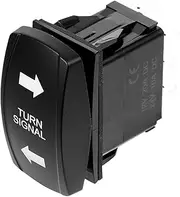 GLEAVI Automotive Toggle Switch for Turn Signal Durable Fluorescent Rocker Switch for Easy Installation and Visibility Cars and Rvs