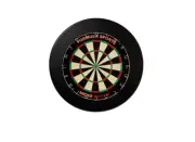 Formula Sports Micro Band 3 Dart Board and Winmau Plain Black Dartboard Surro...