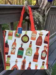 Bottles Hot Tabasco Sauce Jalapeño Chipotle Reusable Shopping Tote Bag Marshalls