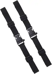 [FRCOLOR] 2Pcs Adjustable Backpack Chest Strap with Buckle No Slip Belt for School Bag Skid Shoulder Strap Durable Outdoor Travel Accessory Black