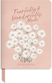 Orange Circle Studio Pocket Planner 2025, Wonderfully Made, Weekly Calendar, To Do List Notepad, Appointment Book, Budget & Goal Tracker, Small Pocket 17-Month Agenda for School/Work