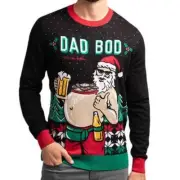 Travis Mathew NWT Snowed in Dad Bod Sweater Men's Size M Ugly Christmas Sweater