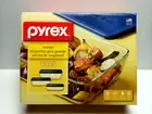 Pyrex 6 Pcs Storage Dish's - Blue Lids - New - Made In Corning NY USA - Glass