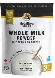 Whole Milk Powder 500g - Dried Milk from Canada, Free of Antibiotics, No rbST...