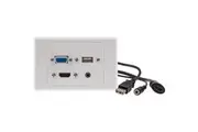 PRO1345 HDMI VGA USB 3.5Mm Audio Wall Plate