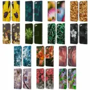 OFFICIAL PLDESIGN FLOWERS AND LEAVES LEATHER BOOK CASE FOR APPLE iPOD TOUCH MP3