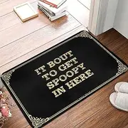 Outdoor Mats for Front Door It Bout to Get Spoopy in Here Doormat Music Decor Outdoor Door Mat Large (Color : Colour, Size : 50X80CM)