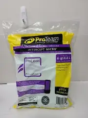 ProTeam 6 Quart Intercept Micro Filter Backpack Vacuum Bags 107314