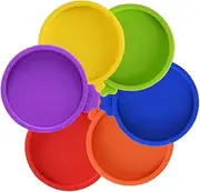 SECFOU 6pcs Silicone Can Lids Reusable Food Storage Covers for Jar Glass Bowl and Soda Cans Dishwasher Safe