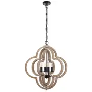 Omar Timber Pendants Lights Chandelier Hanging Lighting Telbix