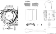 DDA LC/LJ Torana 253/308 V8 Engine 1:24 Scale Model Kit DDA624A