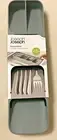 Joseph Joseph DrawerStore™ Compact Cutlery Organiser Gray 3-Tier Stack NEW