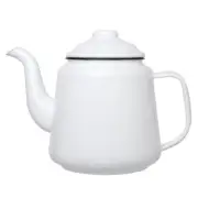 NEW Falcon Enamel Teapot White & Black 950ml