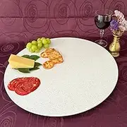 CRL Direct Lazy Susan 60 cm - Australian Quartz Stone Turntable - Beautiful Rotating Serving Platter - Dining, Catering, Plants, Cakes - Edelweiss