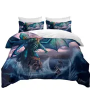 Cool and Scary the Call of Cthulhu Quilt Cover