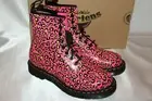 NEW! NIB! Dr Doc Martens Clash Pink Loud Leopard Smooth 1460 Boots Sz 6 7 Avail
